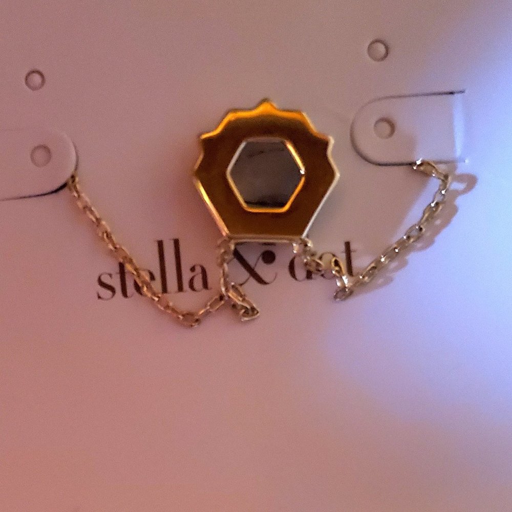 NIB ~ 16"+ 2"ext ~Stella & Dot Nova Necklace~Tourmaline/Quartz~RETIRED~N549G - Picture 6 of 9